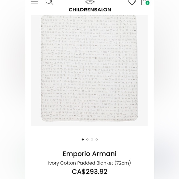 Armani baby suit gift set with blanket - Picture 3 of 3